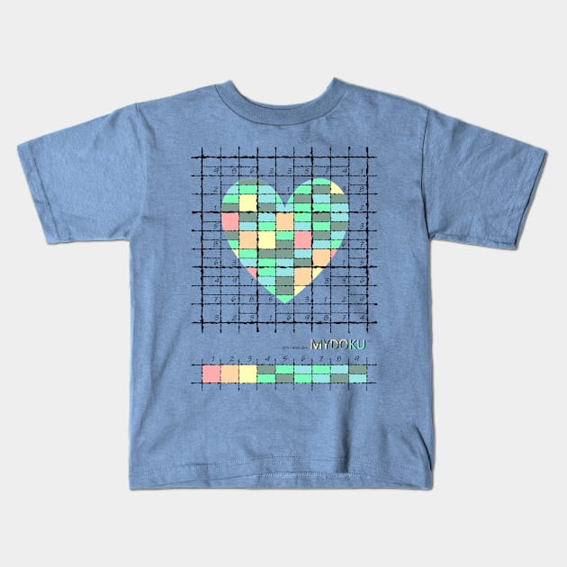 Mydoku_003_H001_005_F: Sudoku, Sudoku coloring, logic, logic puzzle, holiday puzzle, fun, away from screen Kids T-Shirt by Mydoku